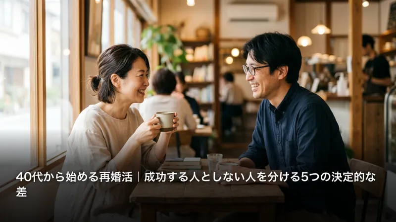 40代から始める再婚活｜成功する人としない人を分ける5つの決定的な差