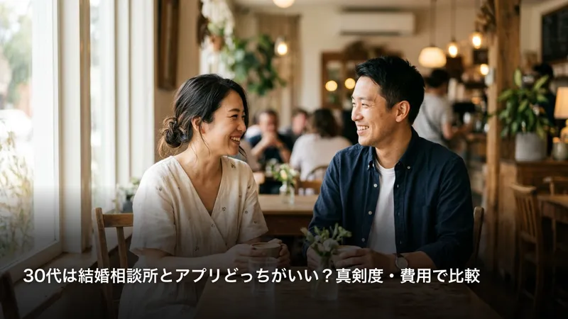30代は結婚相談所とアプリどっちがいい？真剣度・費用で比較