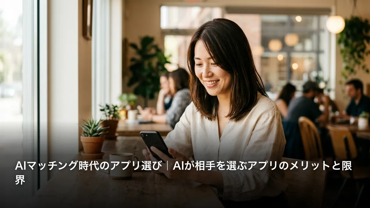 AIマッチング時代のアプリ選び｜AIが相手を選ぶアプリのメリットと限界