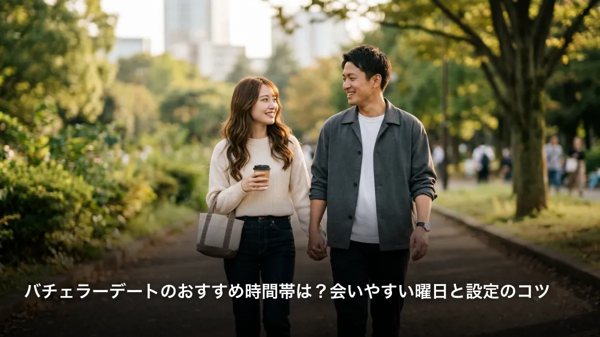 バチェラーデートのおすすめ時間帯は？会いやすい曜日と設定のコツ