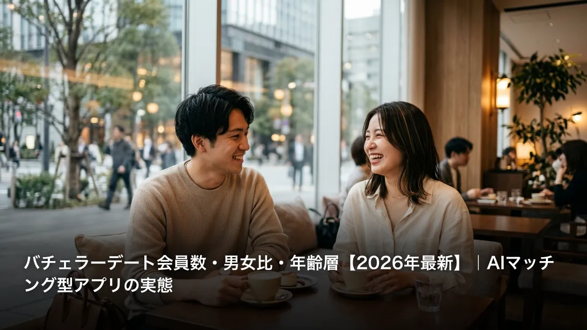バチェラーデート会員数・男女比・年齢層【2026年最新】｜AIマッチング型アプリの実態