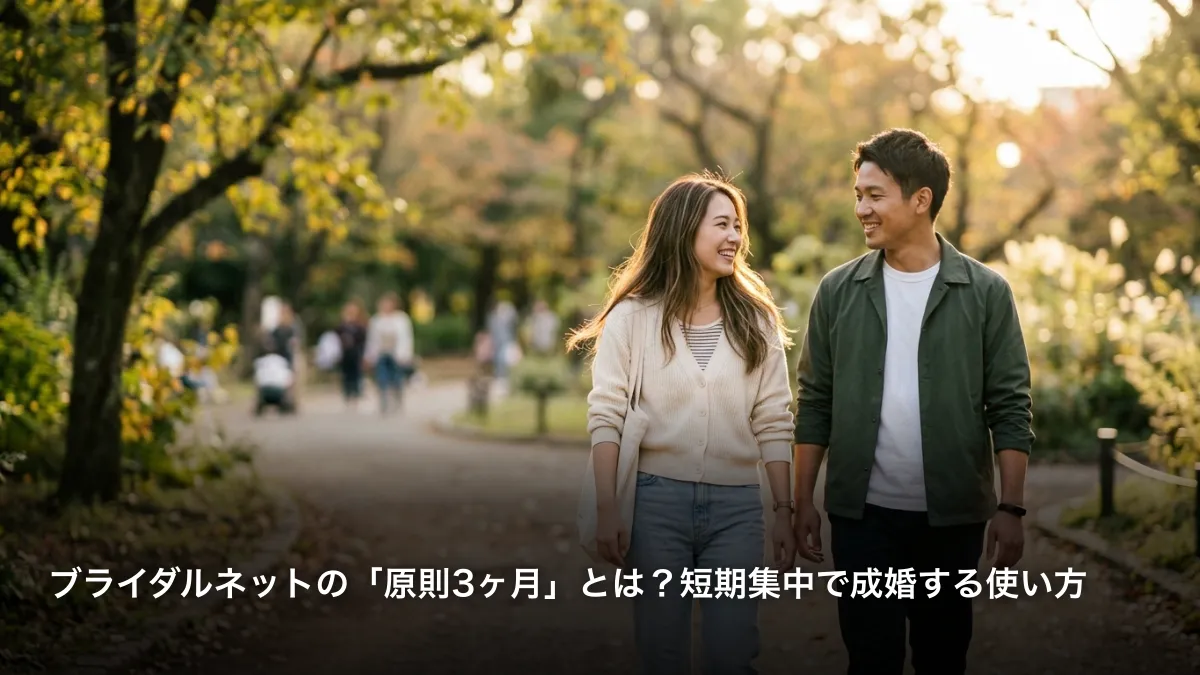ブライダルネットの「原則3ヶ月」とは？短期集中で成婚する使い方