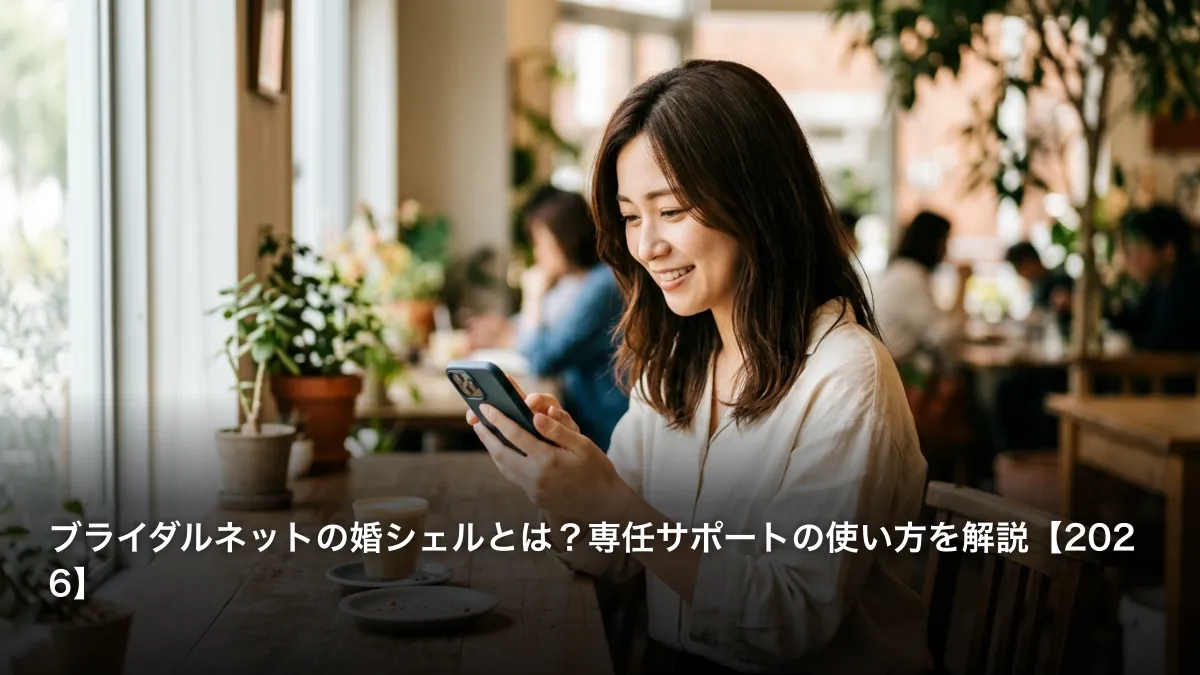 ブライダルネットの婚シェルとは？専任サポートの使い方を解説【2026】