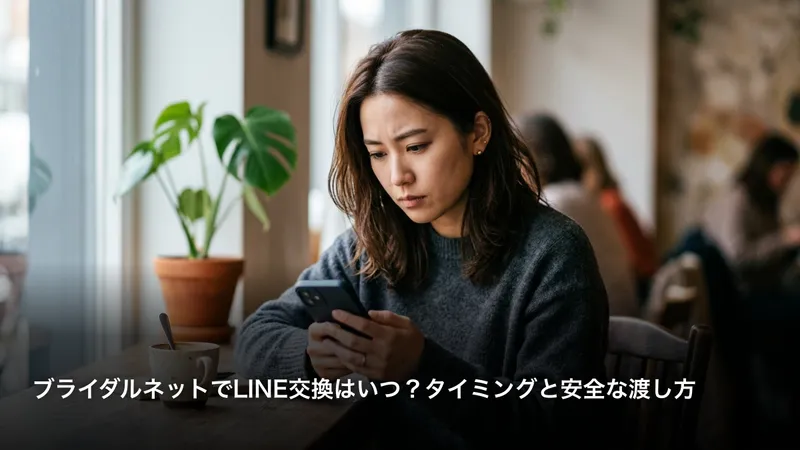 ブライダルネットでLINE交換はいつ？タイミングと安全な渡し方