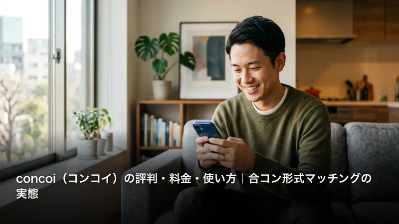 concoi（コンコイ）の評判・料金・使い方｜合コン形式マッチングの実態