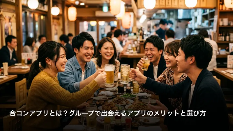 合コンアプリとは？グループで出会えるアプリのメリットと選び方