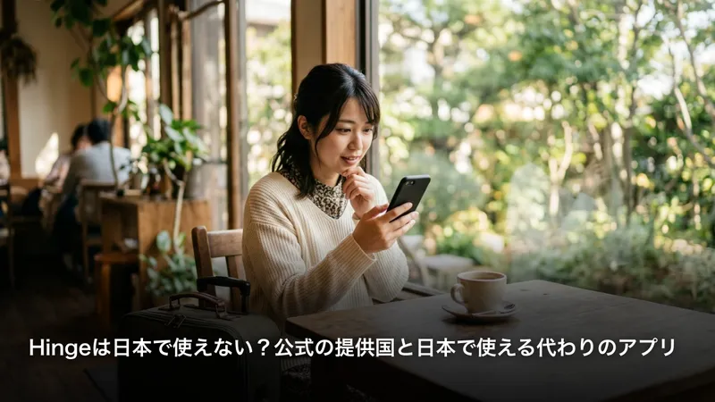 Hingeは日本で使えない？公式の提供国と日本で使える代わりのアプリ