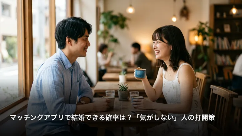 マッチングアプリで結婚できる確率は？「気がしない」人の打開策