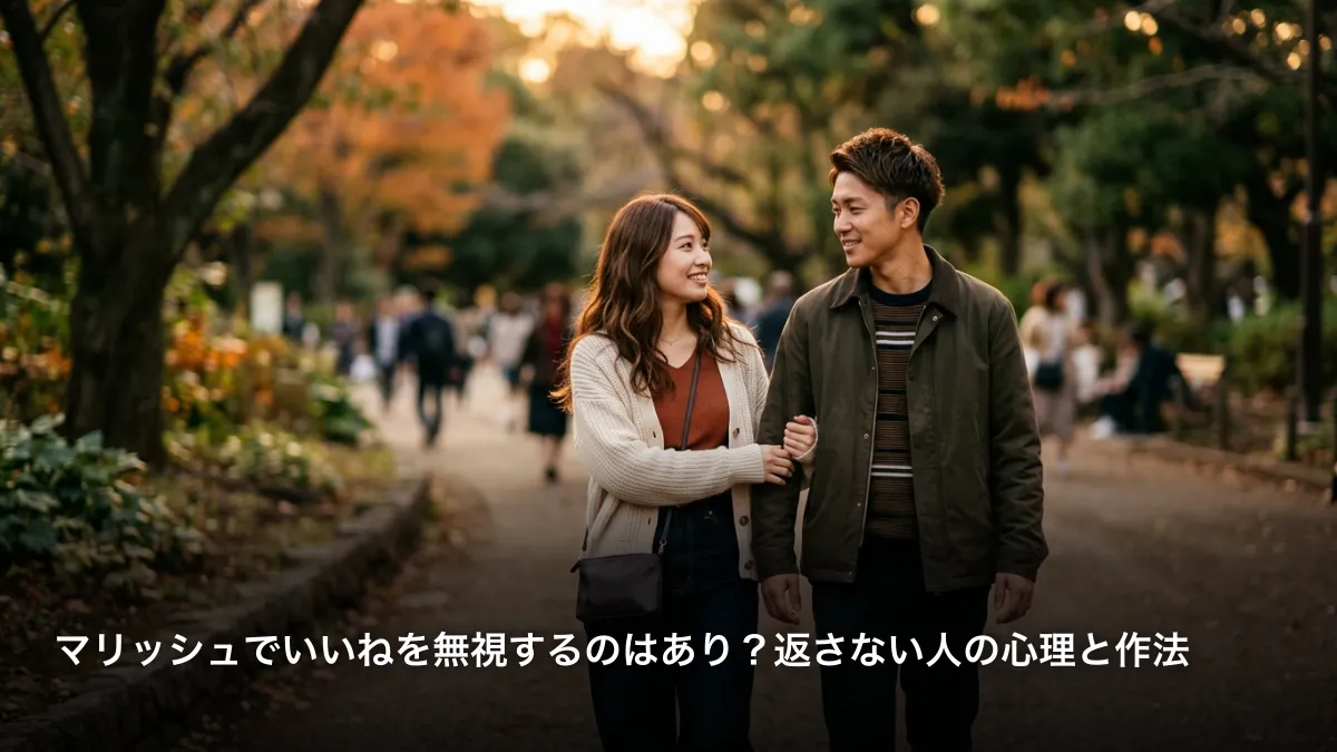 マリッシュでいいねを無視するのはあり？返さない人の心理と作法