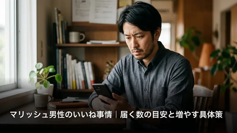 マリッシュ男性のいいね事情｜届く数の目安と増やす具体策