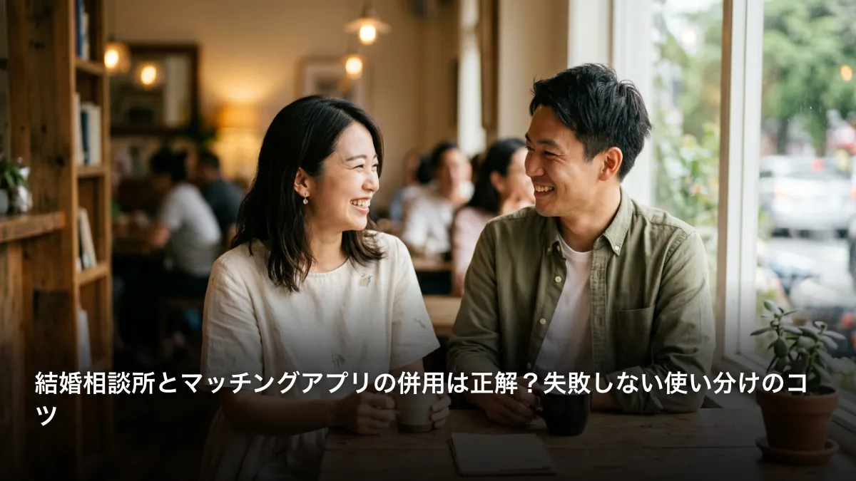 結婚相談所とマッチングアプリの併用は正解？失敗しない使い分けのコツ