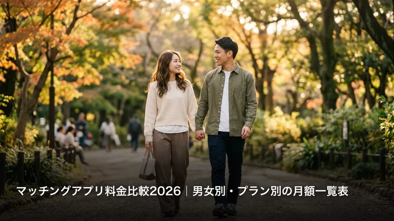 マッチングアプリ料金比較2026｜男女別・プラン別の月額一覧表