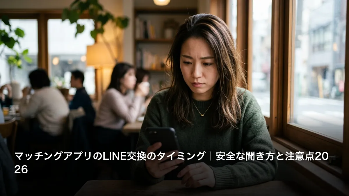 マッチングアプリのLINE交換のタイミング｜安全な聞き方と注意点2026