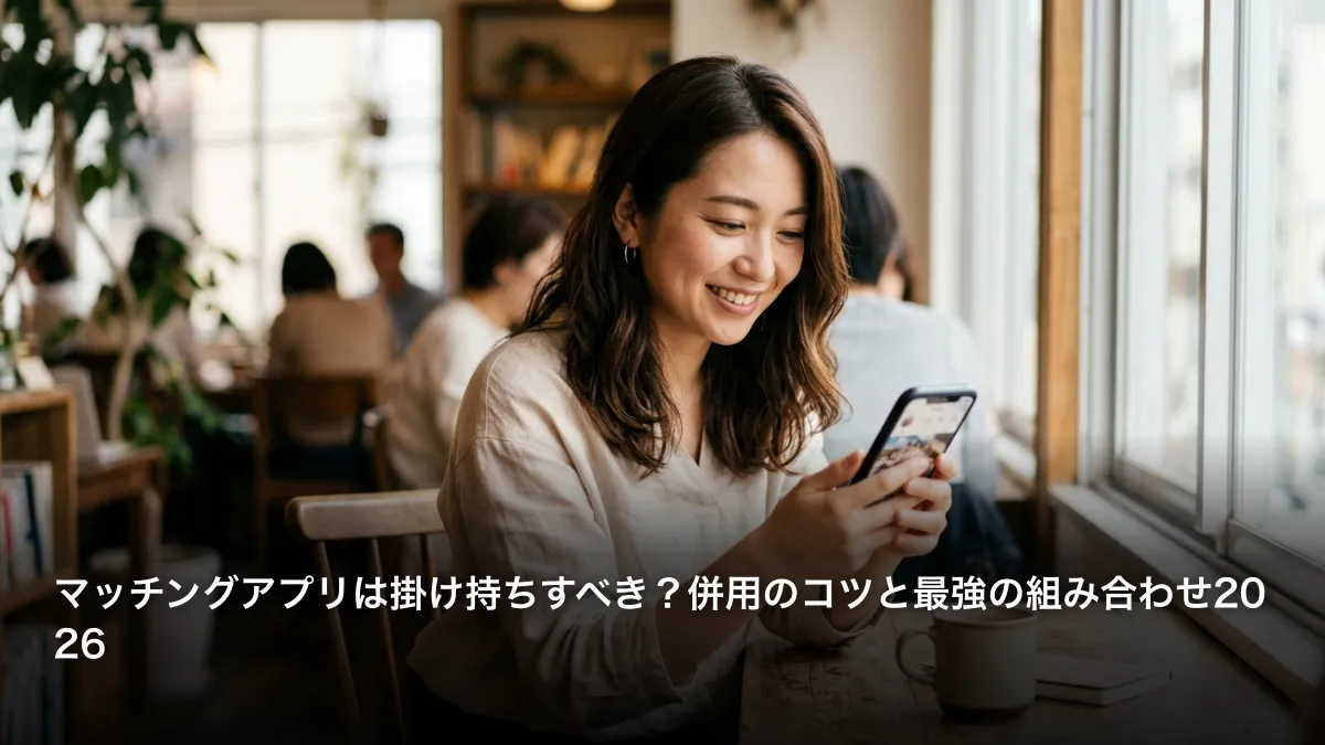 マッチングアプリは掛け持ちすべき？併用のコツと最強の組み合わせ2026