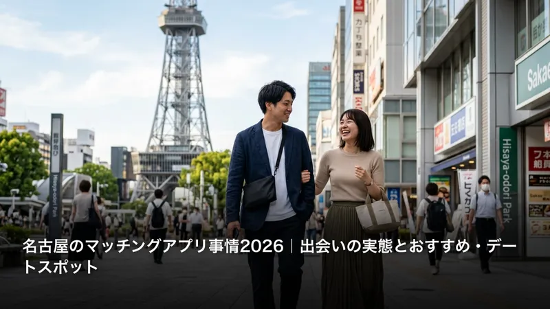 名古屋のマッチングアプリ事情2026｜出会いの実態とおすすめ・デートスポット