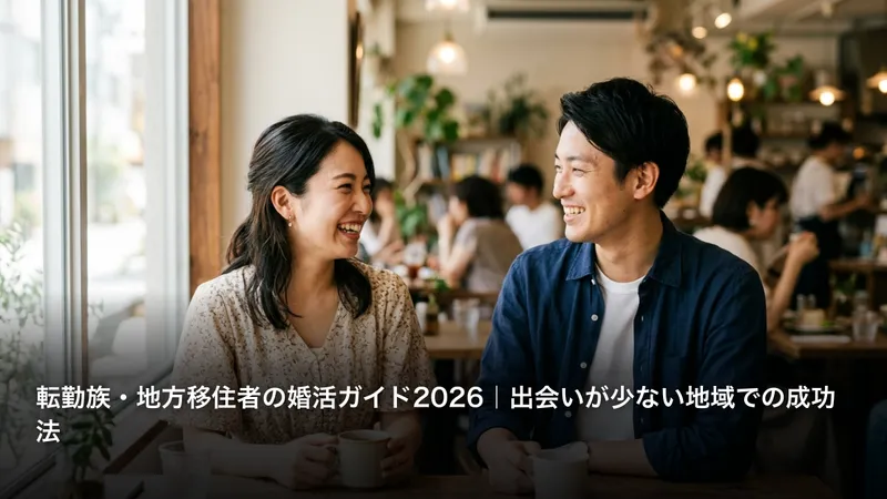 転勤族・地方移住者の婚活ガイド2026｜出会いが少ない地域での成功法