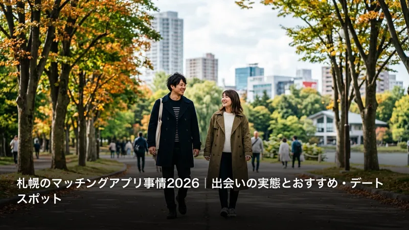 札幌のマッチングアプリ事情2026｜出会いの実態とおすすめ・デートスポット