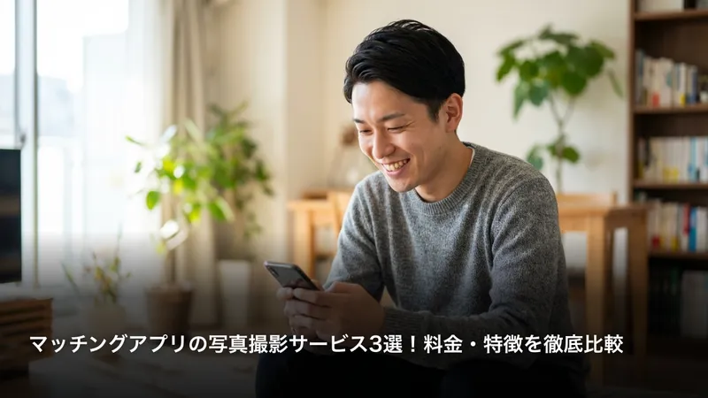 マッチングアプリの写真撮影サービス3選！料金・特徴を徹底比較