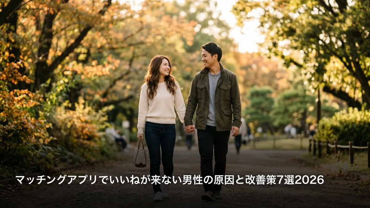 マッチングアプリでいいねが来ない男性の原因と改善策7選2026