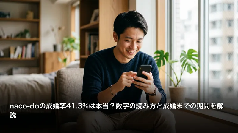 naco-doの成婚率41.3%は本当？数字の読み方と成婚までの期間を解説