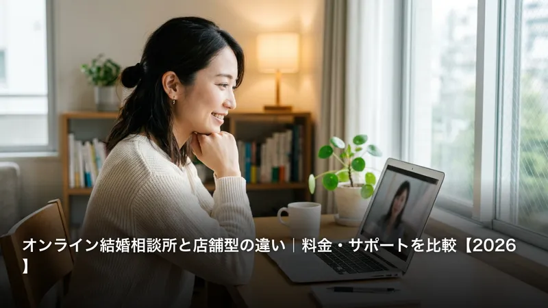 オンライン結婚相談所と店舗型の違い｜料金・サポートを比較【2026】