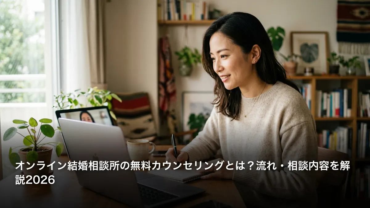 オンライン結婚相談所の無料カウンセリングとは？流れ・相談内容を解説2026