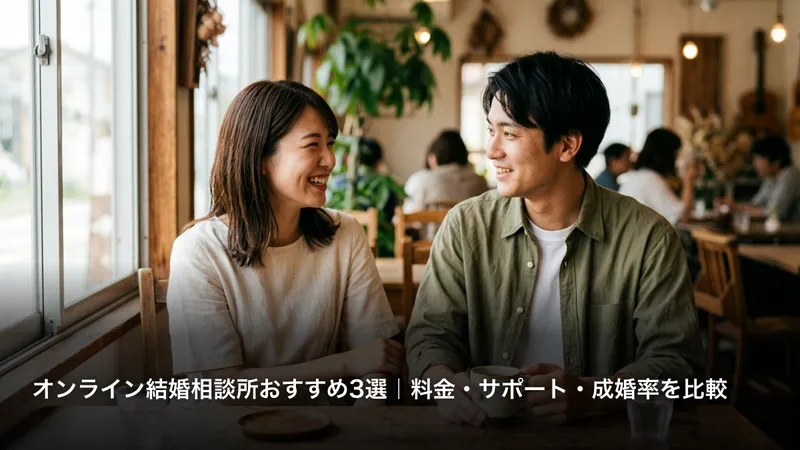 オンライン結婚相談所おすすめ3選｜料金・サポート・成婚率を比較