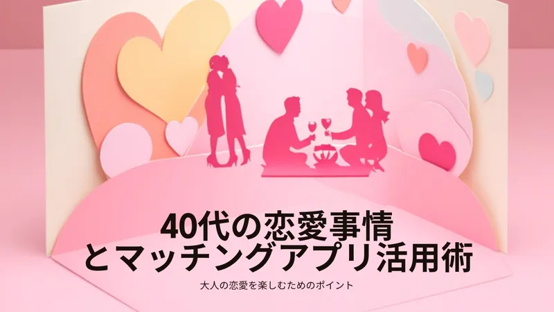 【2026年最新】40代の恋愛事情とマッチングアプリ活用術