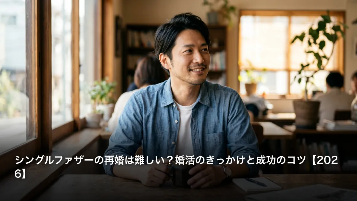 シングルファザーの再婚は難しい？婚活のきっかけと成功のコツ【2026】