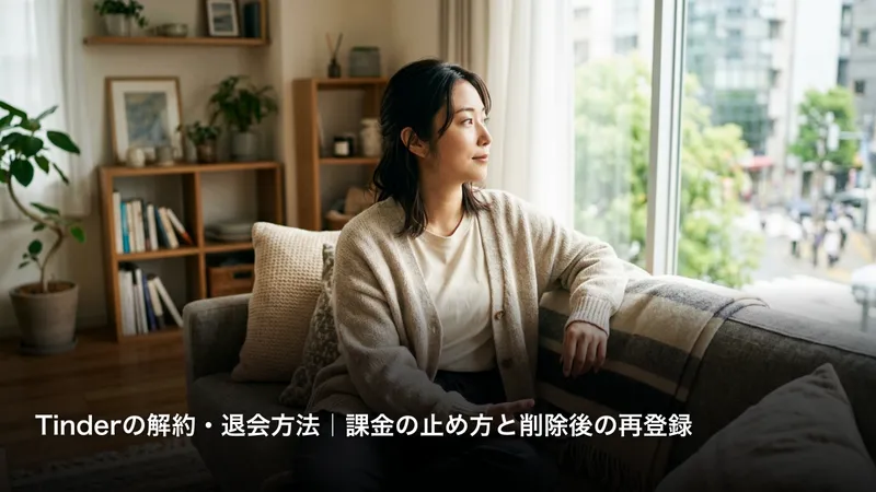 Tinderの解約・退会方法｜課金の止め方と削除後の再登録