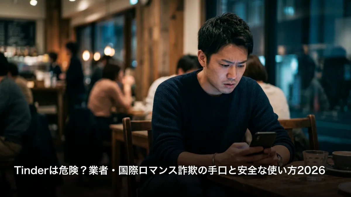 Tinderは危険？業者・国際ロマンス詐欺の手口と安全な使い方2026
