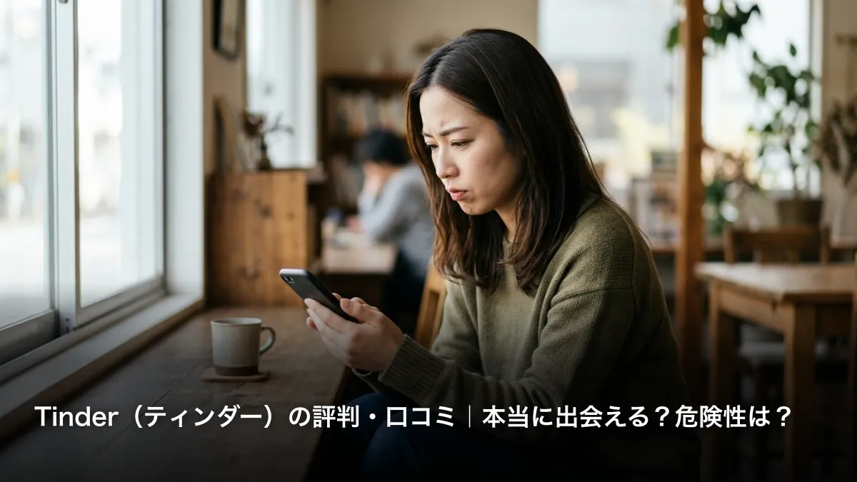 Tinder（ティンダー）の評判・口コミ｜本当に出会える？危険性は？