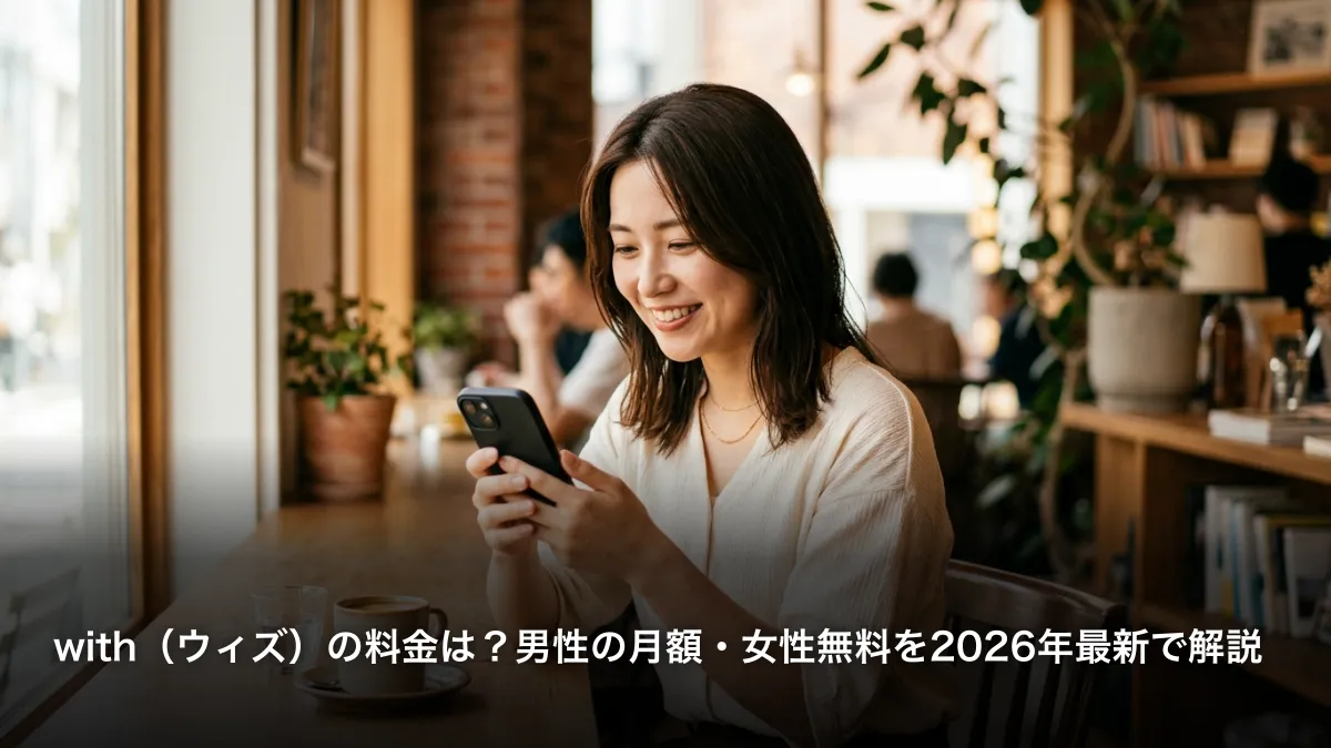 with（ウィズ）の料金は？男性の月額・女性無料を2026年最新で解説