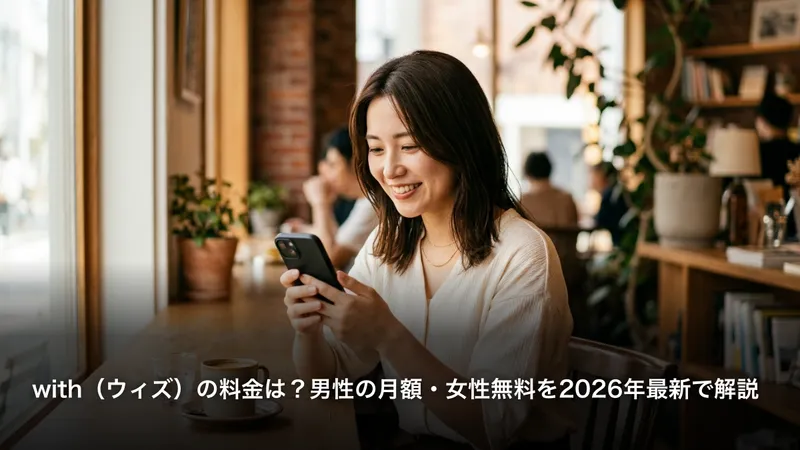 with（ウィズ）の料金は？男性の月額・女性無料を2026年最新で解説