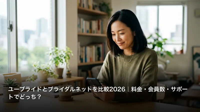 ユーブライドとブライダルネットを比較2026｜料金・会員数・サポートでどっち？